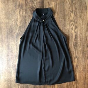 The Limited silky black sleeveless blouse